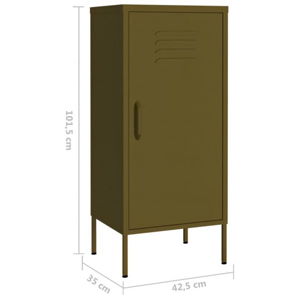 Lagerschrank Olivgrün 42,5x35x101,5 cm Stahl