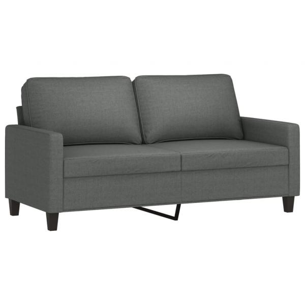 2-Sitzer-Sofa Dunkelgrau 140 cm Stoff