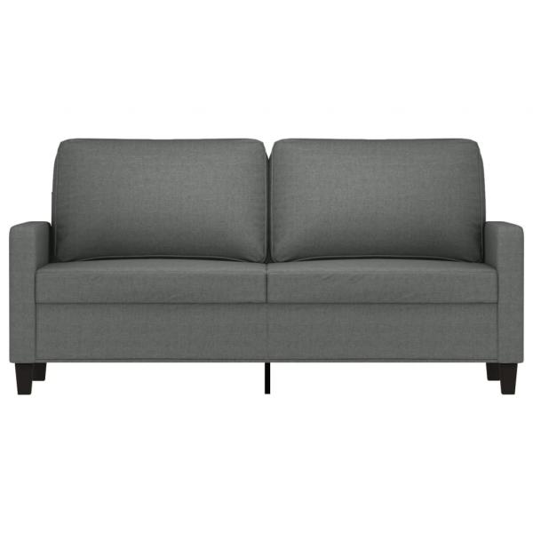 2-Sitzer-Sofa Dunkelgrau 140 cm Stoff