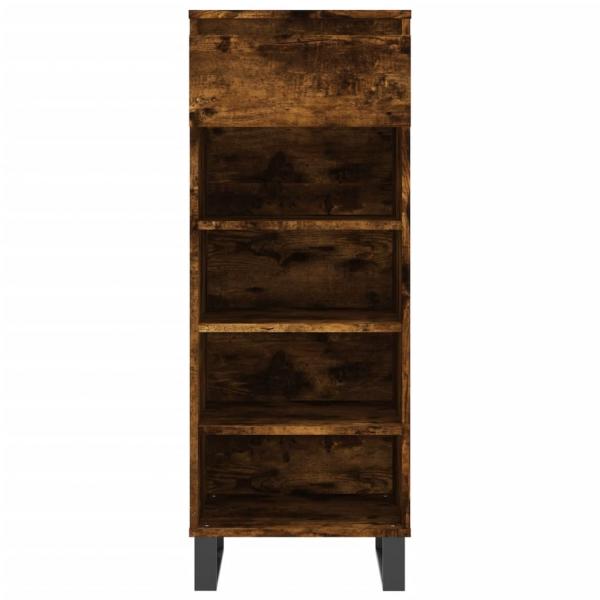 Schuhschrank Räuchereiche 40x36x105 cm Holzwerkstoff