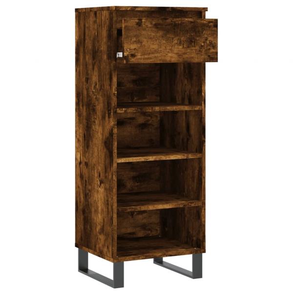 Schuhschrank Räuchereiche 40x36x105 cm Holzwerkstoff