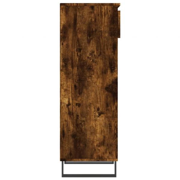 Schuhschrank Räuchereiche 40x36x105 cm Holzwerkstoff