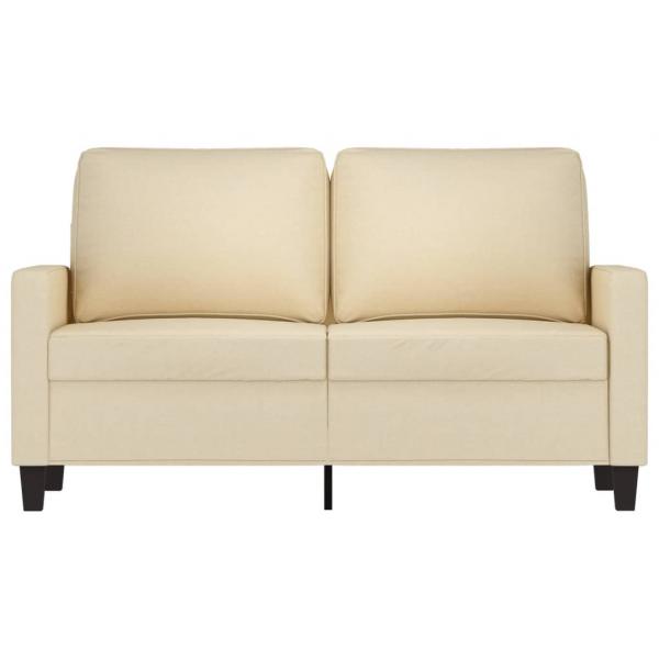 2-Sitzer-Sofa Creme 120 cm Stoff