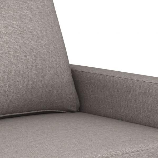 2-Sitzer-Sofa Taupe 120 cm Stoff