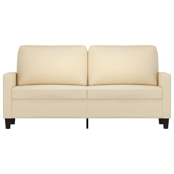 2-Sitzer-Sofa Creme 140 cm Stoff