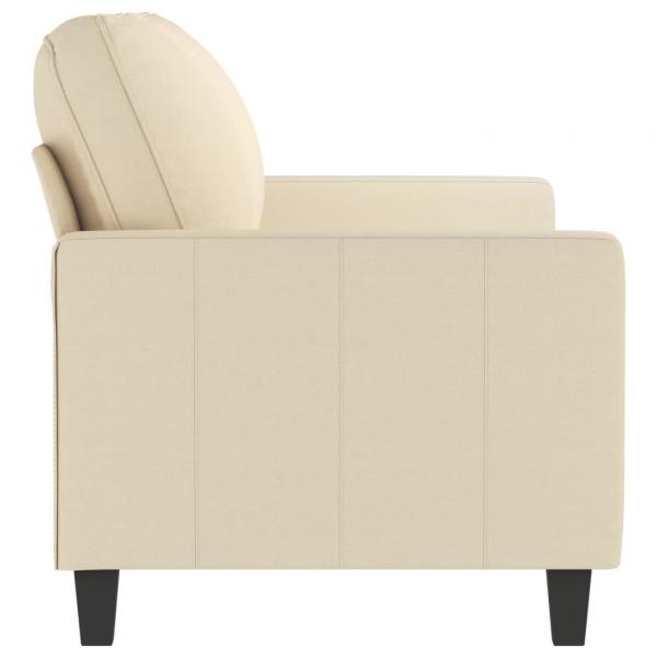 2-Sitzer-Sofa Creme 140 cm Stoff