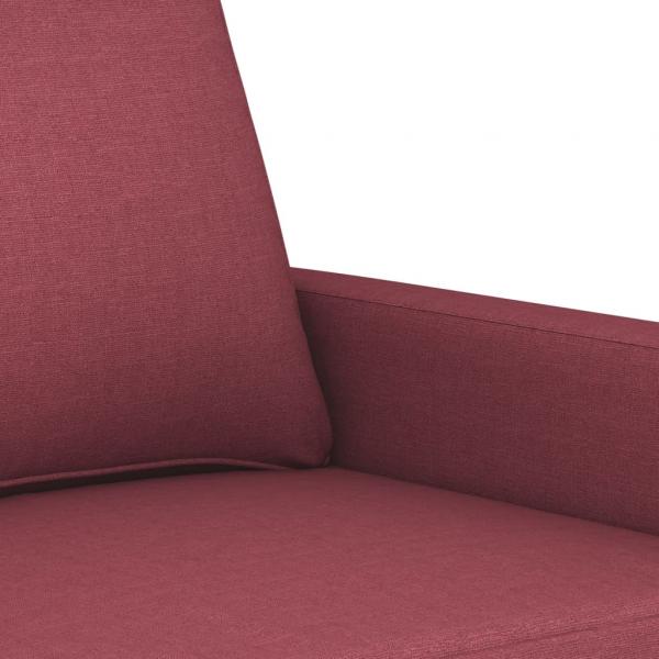 3-Sitzer-Sofa Weinrot 180 cm Stoff