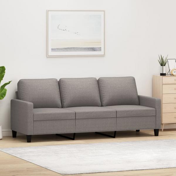 ARDEBO.de - 3-Sitzer-Sofa Taupe 180 cm Stoff