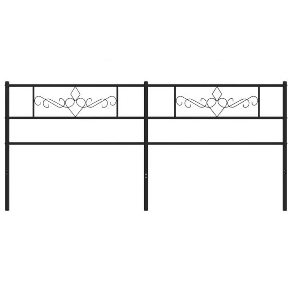 Kopfteil Metall Schwarz 200 cm