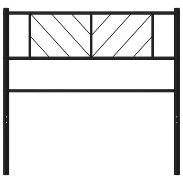 Kopfteil Metall Schwarz 100 cm