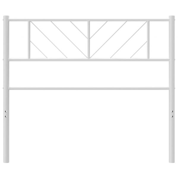 Kopfteil Metall Weiß 75 cm