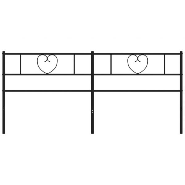 Kopfteil Metall Schwarz 200 cm