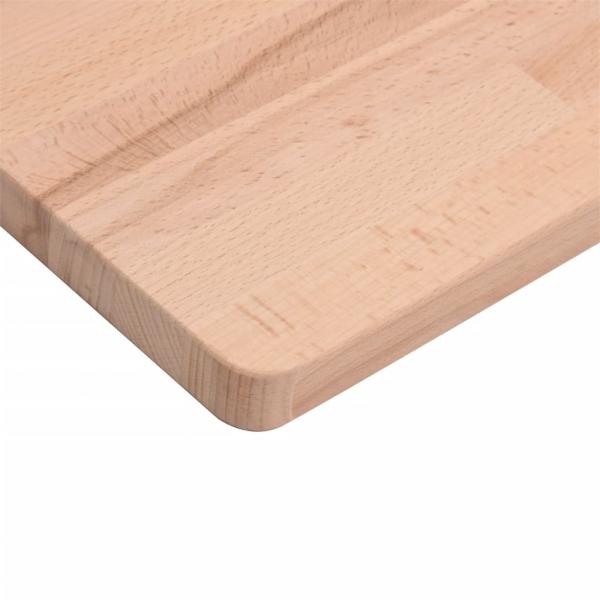 Tischplatte 90x90x2,5 cm Quadratisch Massivholz Buche