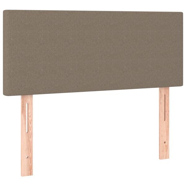 LED Kopfteil Taupe 90x5x78/88 cm Stoff