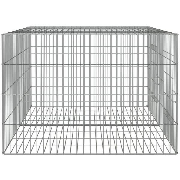 Kaninchenkäfig 2 Paneele 110x79x54 cm Verzinktes Eisen