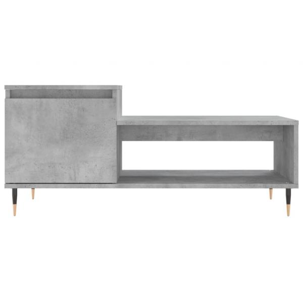 Couchtisch Betongrau 100x50x45 cm Holzwerkstoff