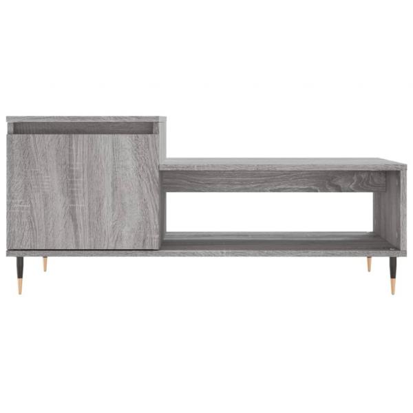 Couchtisch Grau Sonoma 100x50x45 cm Holzwerkstoff