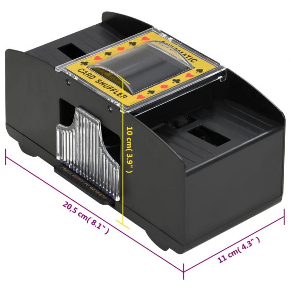 Automatischer Kartenmischer Schwarz 2 Decks