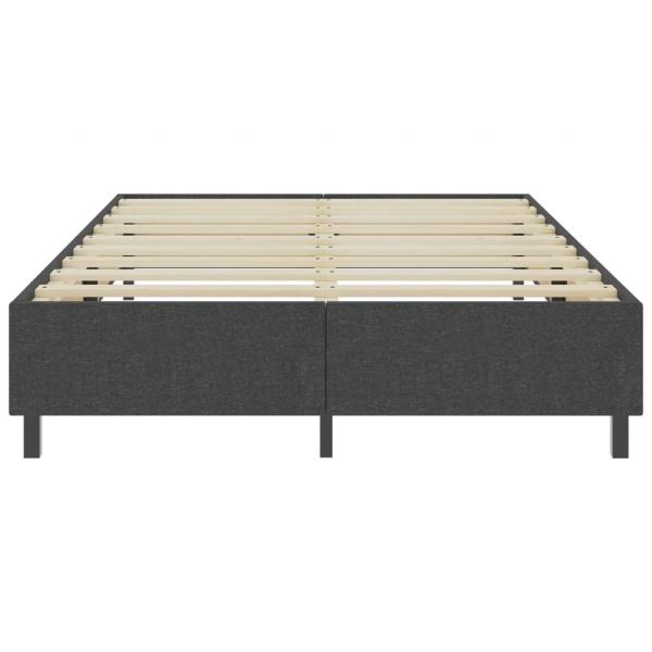 Boxspring-Bettgestell Grau Stoff 160x200 cm