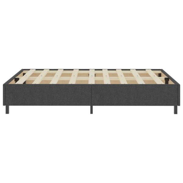 Boxspringbett Dunkelgrau Stoff 160x200 cm