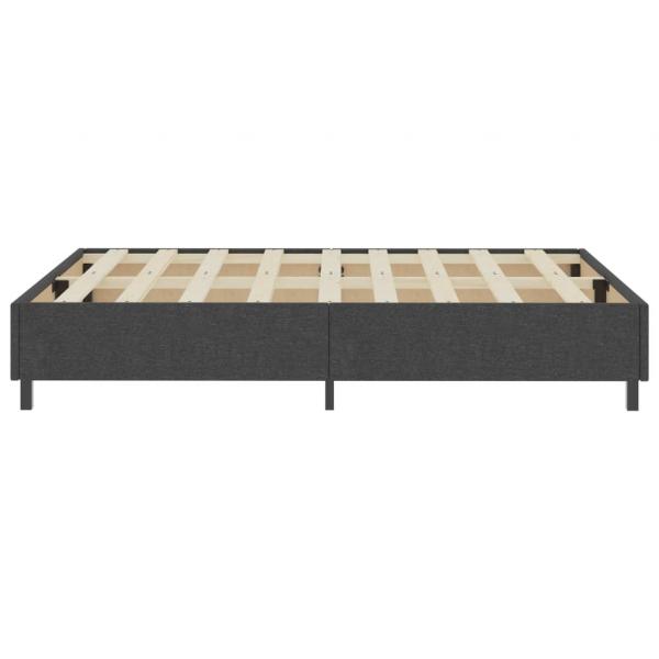 Boxspringbett Dunkelgrau Stoff 160x200 cm