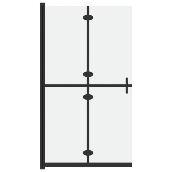 Faltbare begehbare Duschwand ESG-Glas mattiert 70x190 cm