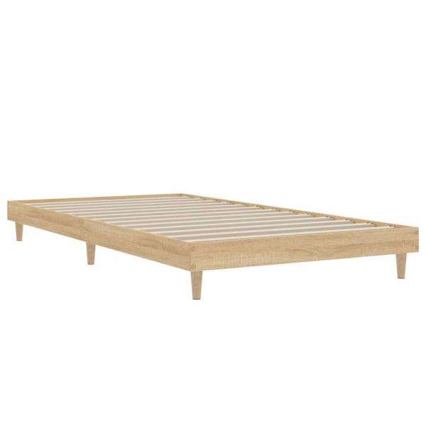 Bettgestell Sonoma-Eiche 100x200 cm Holzwerkstoff