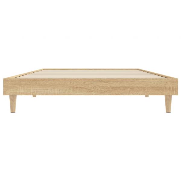 Bettgestell Sonoma-Eiche 100x200 cm Holzwerkstoff