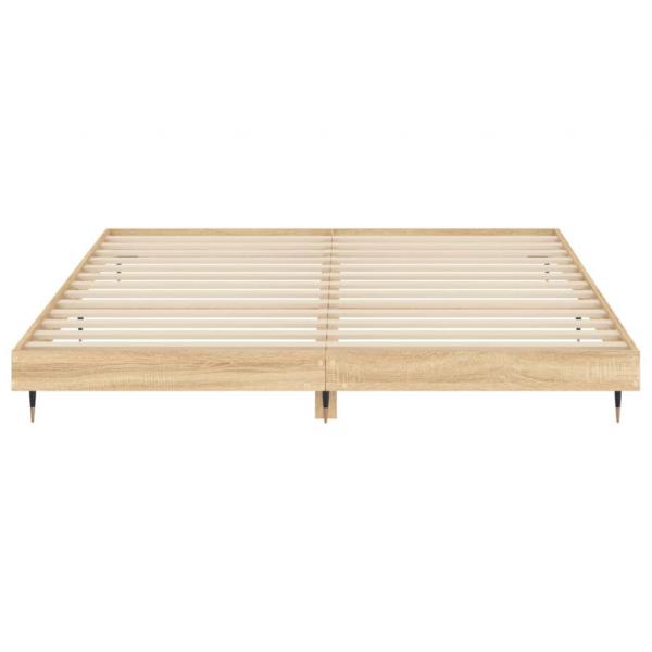 Bettgestell Sonoma-Eiche 180x200 cm Holzwerkstoff