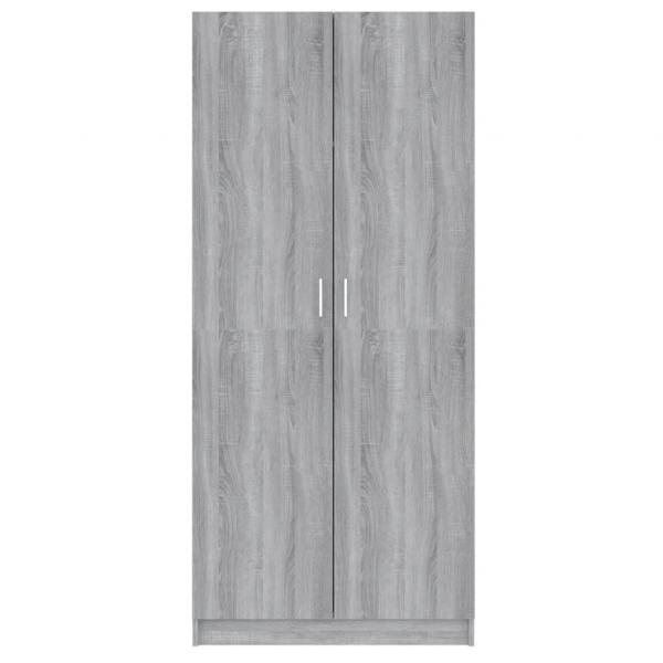 Kleiderschrank Grau Sonoma 80x52x180 cm Holzwerkstoff