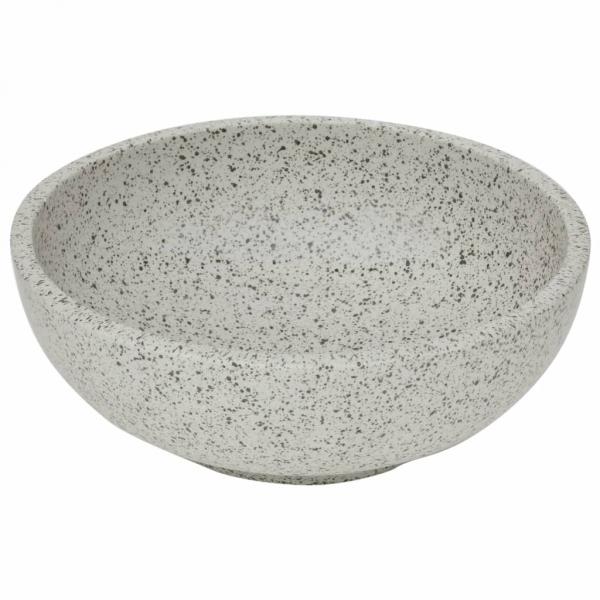 Aufsatzwaschbecken Grau Rund Ø41x14 cm Keramik