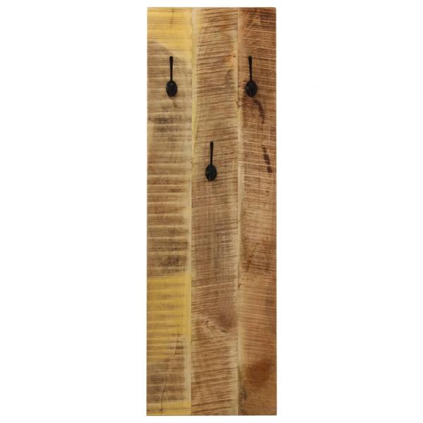 Wandgarderobe 2 Stk. Mangoholz Massiv 36x110x3 cm