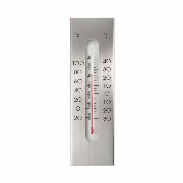 ARDEBO.de - Nature Garten Wandthermometer Aluminium 7 x 1 x 23 cm