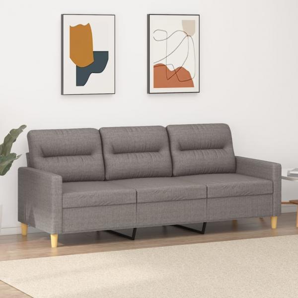 ARDEBO.de - 3-Sitzer-Sofa Taupe 180 cm Stoff