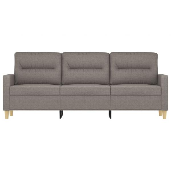 3-Sitzer-Sofa Taupe 180 cm Stoff