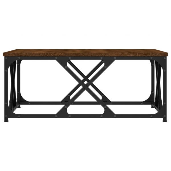 Couchtisch Braun Eichen-Optik 70x70x30 cm Holzwerkstoff