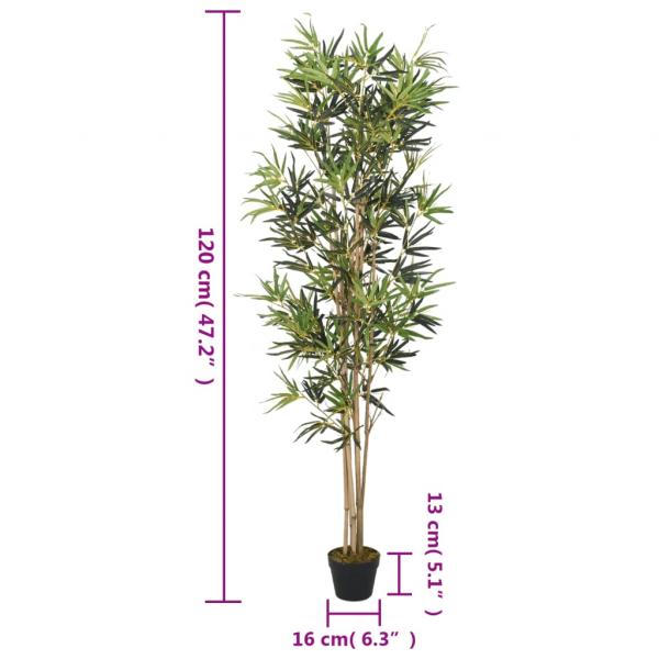 Bambusbaum Künstlich 552 Blätter 120 cm Grün