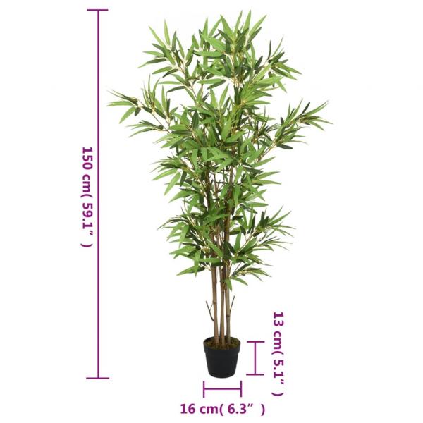 Bambusbaum Künstlich 828 Blätter 150 cm Grün