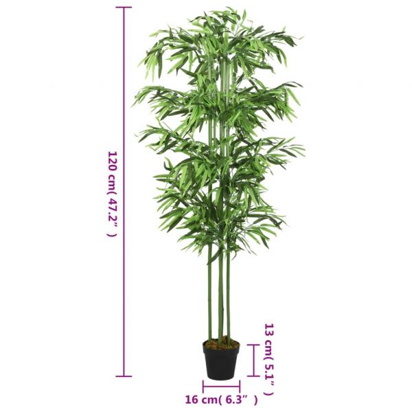 Bambusbaum Künstlich 384 Blätter 120 cm Grün