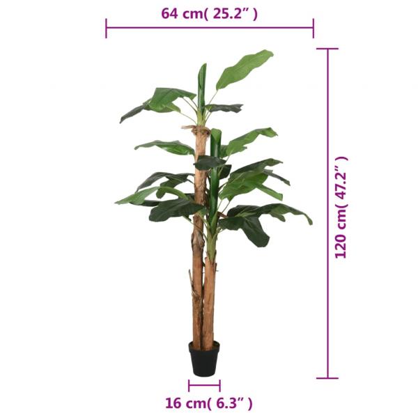 Bananenbaum Künstlich 9 Blätter 120 cm Grün