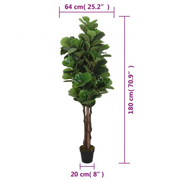 Feigenbaum Künstlich 232 Blätter 180 cm Grün