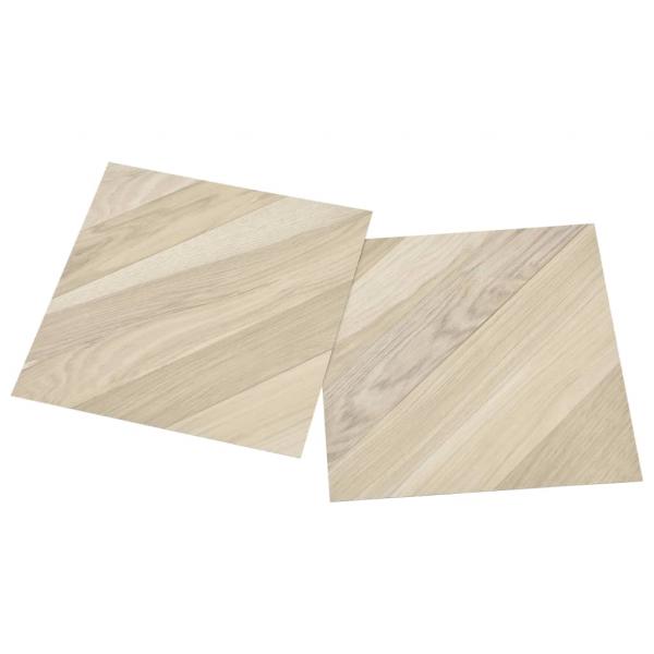 PVC-Fliesen Selbstklebend 55 Stk. 5,11 m² Beige Gestreift