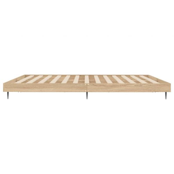 Bettgestell Sonoma-Eiche 150x200 cm Holzwerkstoff