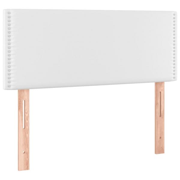 LED Kopfteil Weiß 80x5x78/88 cm Kunstleder