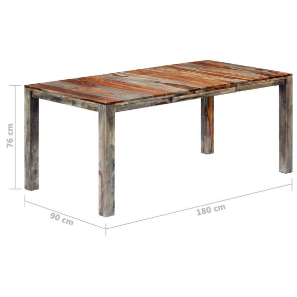 Esstisch Grau 180 x 90 x 76 cm Massivholz