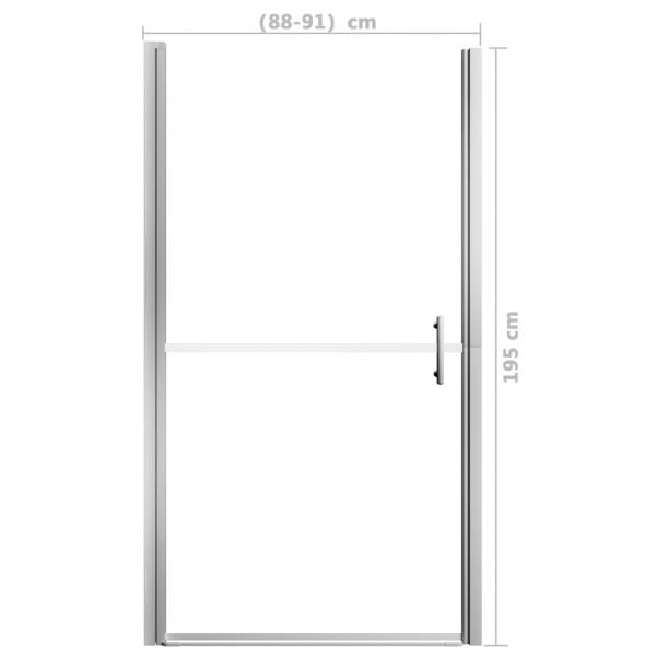 Duschtür Hartglas 91x195 cm