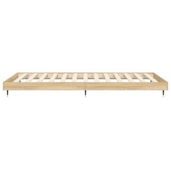 Bettgestell Sonoma-Eiche 90x190 cm Holzwerkstoff