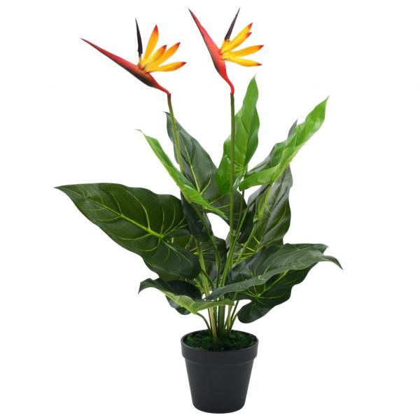 ARDEBO.de - Künstliche Strelitzia Reginae Paradiesvogelblume 66 cm