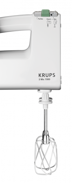 Krups F60814 3 Mix 7000, Weiß "Der Klassiker", 500W