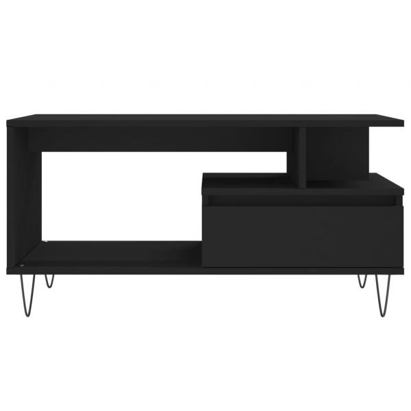 Couchtisch Schwarz 90x49x45 cm Holzwerkstoff